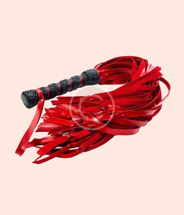 Red laced whip