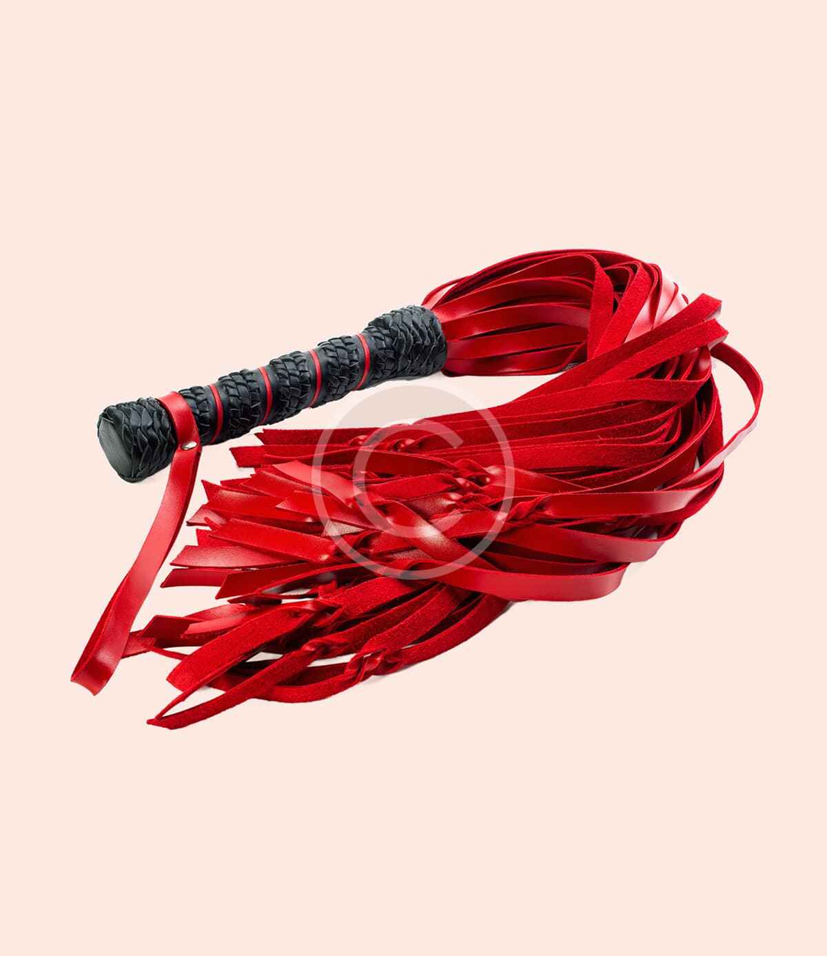 Red laced whip